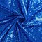 1 Yard Royal Blue Glitter Embroidered Sequin Fabric 52" Width, 100% Polyester for DIY Backdrop, Clothes & Curtain Projects